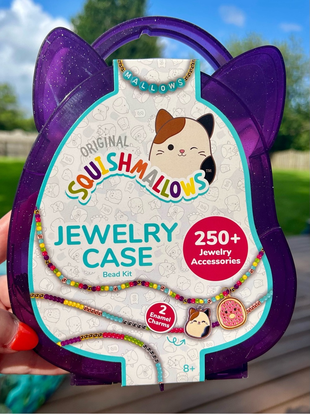 Squishmallows Jewelry Case Bead Kit NWT Cam Cat 250+ Pcs